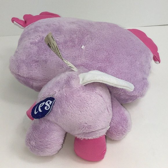 Littlest Pet Shop Plush Wackiest Dog Purple Pink Stuffed Animal Hasbro Big Eyes - Picture 8 of 12